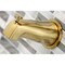 Kingston Brass Tub and Shower Faucet, Brushed Brass, Wall Mount KBX8147ZX - alternate 6